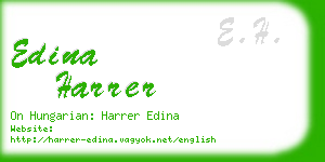 edina harrer business card